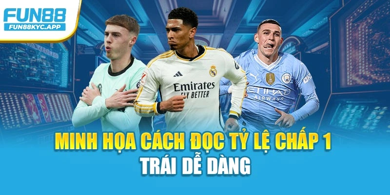 Minh họa cách đọc tỷ lệ chấp 1 trái dễ dàng